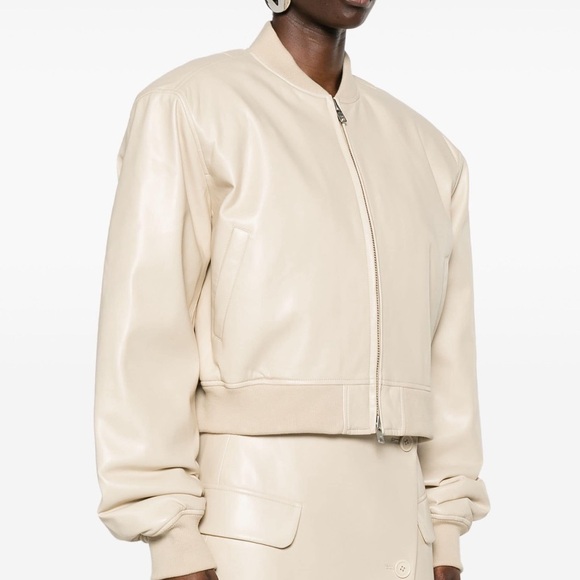 The Frankie Shop Micky cropped bomber jacket NWT - Picture 4 of 6